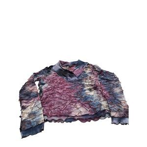 Sno Skins Purple Mesh top Sz.M long sleeve